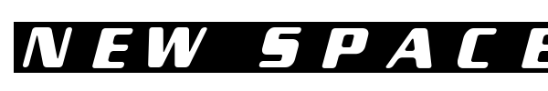 New Space font preview